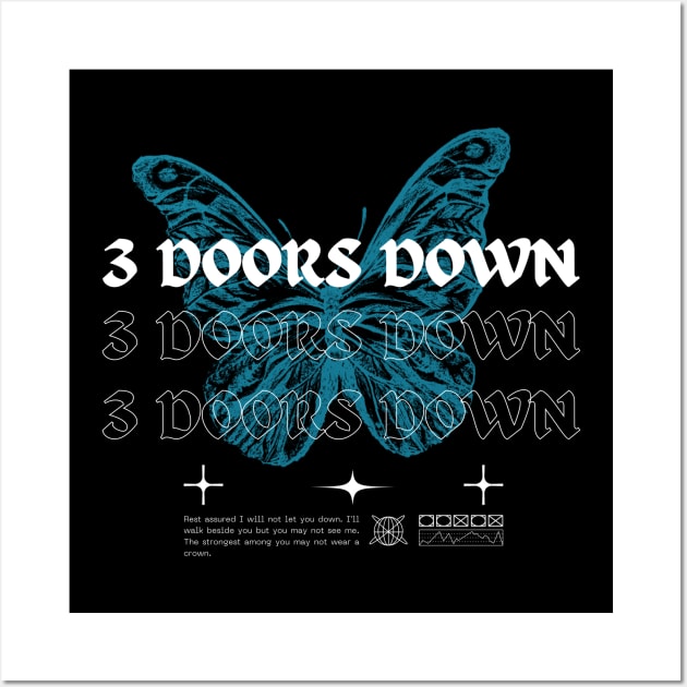 3 Doors Down // Butterfly Wall Art by Saint Maxima